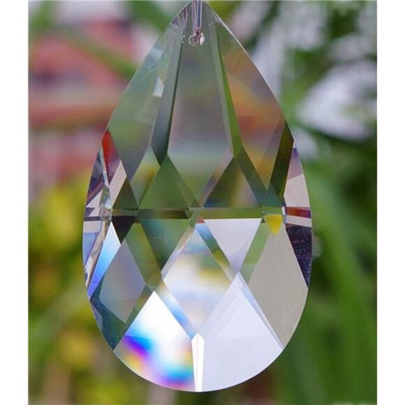 12Pcs38mm Clear Crystal Teardrop Chandelier Prisms Parts Hanging Galss - Picture 4 of 8